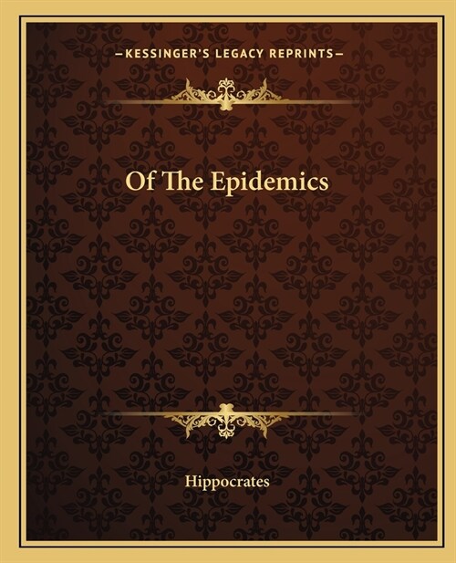 Of The Epidemics (Paperback)