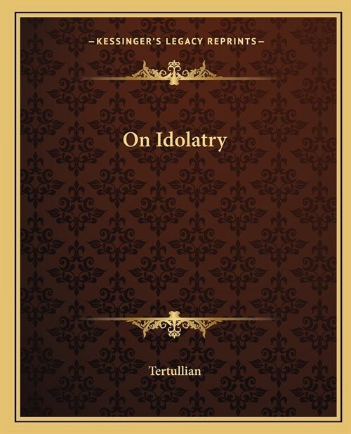 On Idolatry (Paperback)