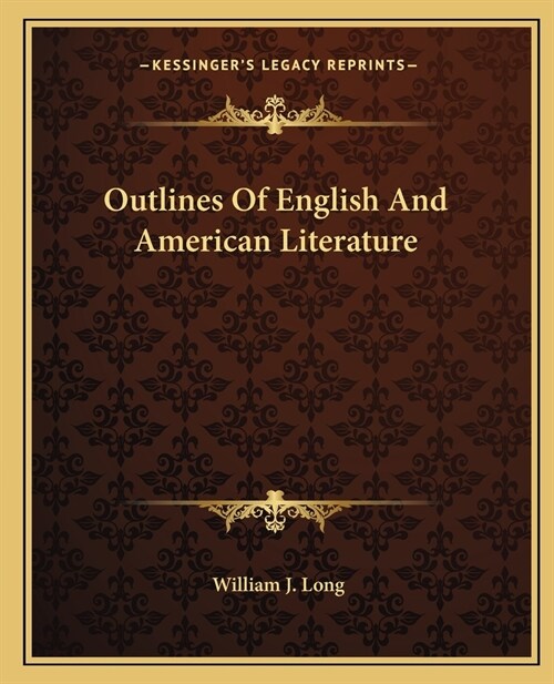 Outlines Of English And American Literature (Paperback)