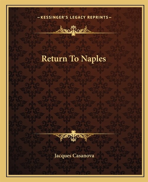 Return To Naples (Paperback)