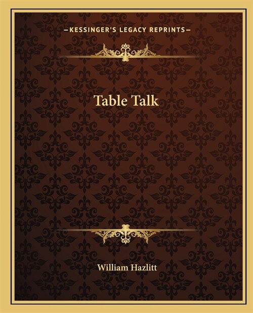 Table Talk (Paperback)