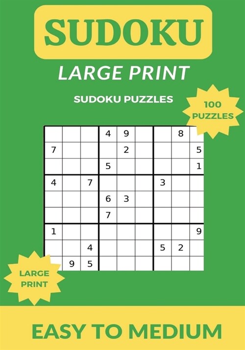 SUDOKU Large Print: 100 Fun Activity Puzzles! (Paperback)