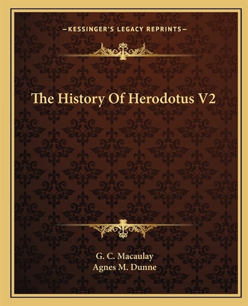 The History Of Herodotus V2 (Paperback)