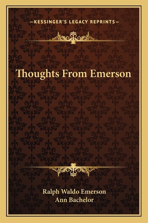 Thoughts From Emerson (Paperback)