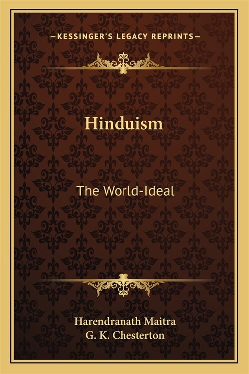 Hinduism: The World-Ideal (Paperback)