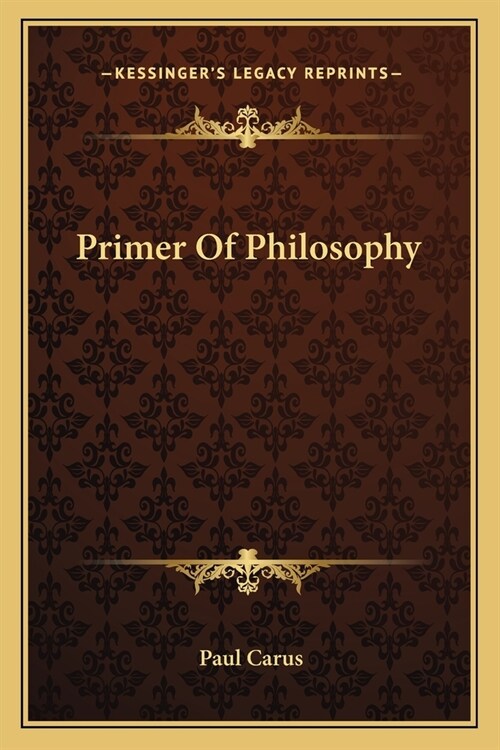 Primer Of Philosophy (Paperback)