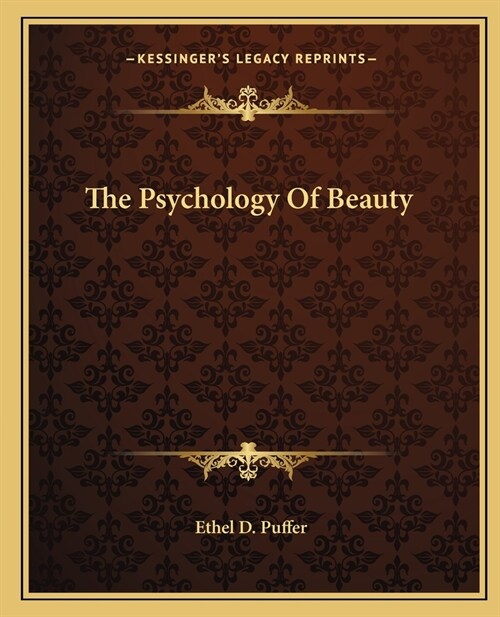 The Psychology Of Beauty (Paperback)