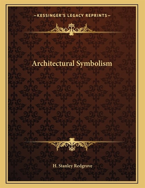 Architectural Symbolism (Paperback)