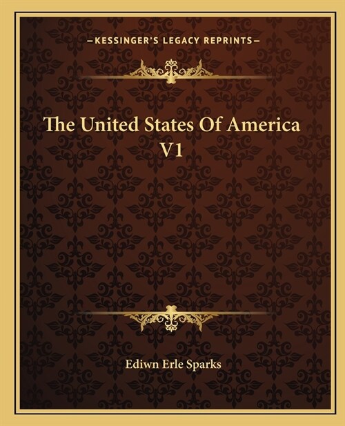 The United States Of America V1 (Paperback)