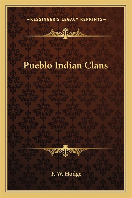 Pueblo Indian Clans (Paperback)