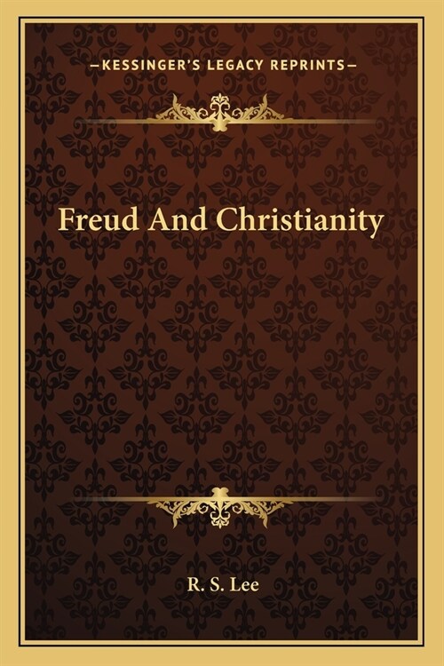 Freud And Christianity (Paperback)