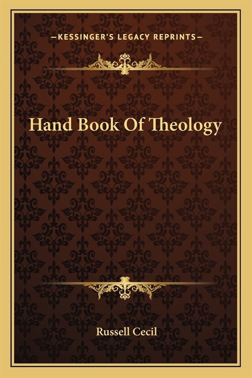 Hand Book Of Theology (Paperback)