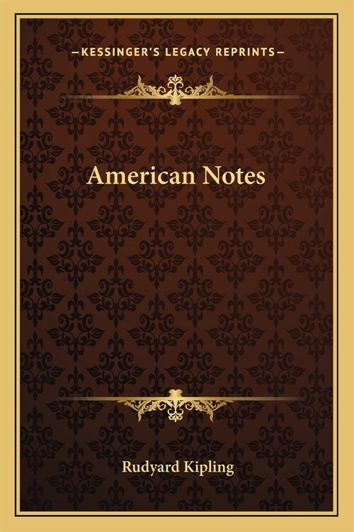 American Notes (Paperback)