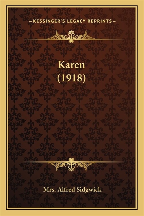 Karen (1918) (Paperback)