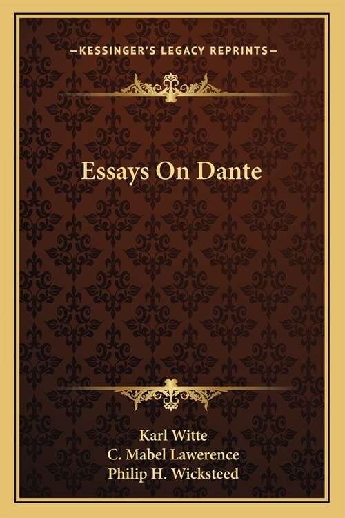 Essays On Dante (Paperback)