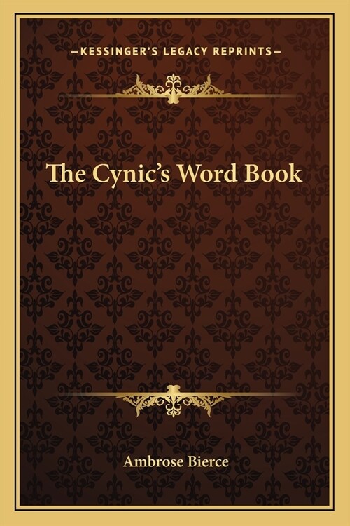 The Cynics Word Book (Paperback)