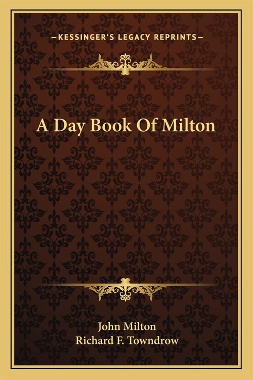 A Day Book Of Milton (Paperback)