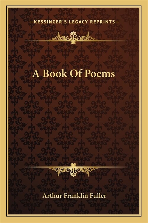 A Book Of Poems (Paperback)
