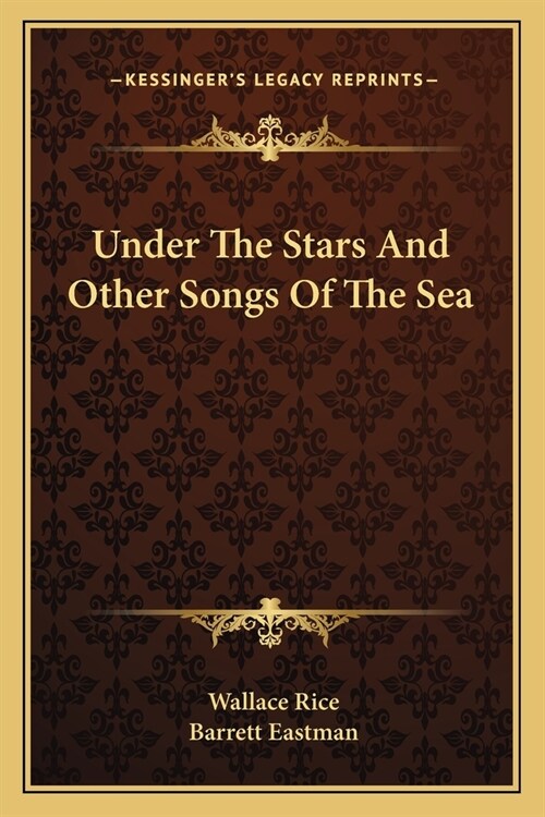 Under The Stars And Other Songs Of The Sea (Paperback)