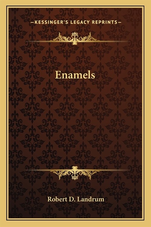 Enamels (Paperback)