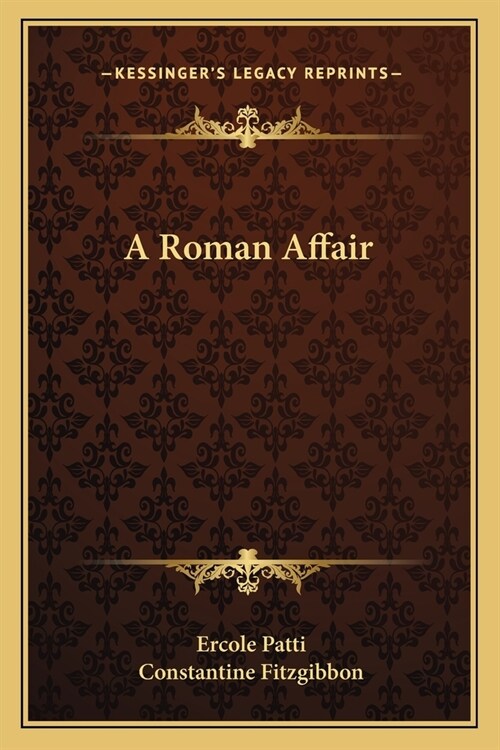 A Roman Affair (Paperback)