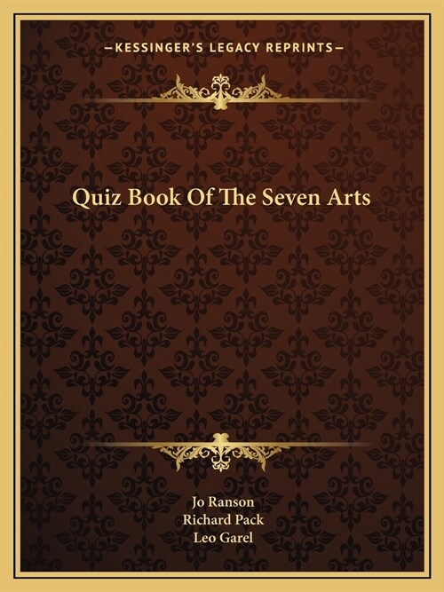 Quiz Book Of The Seven Arts (Paperback)