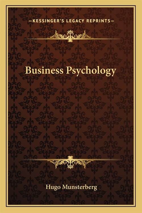 Business Psychology (Paperback)