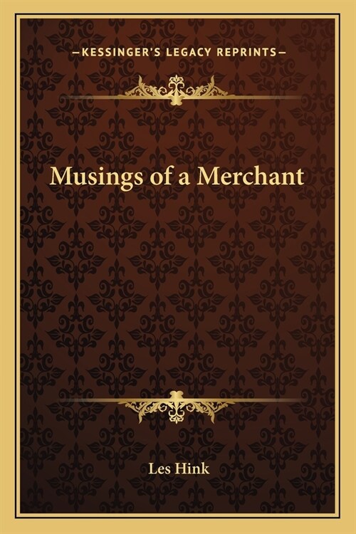Musings of a Merchant (Paperback)