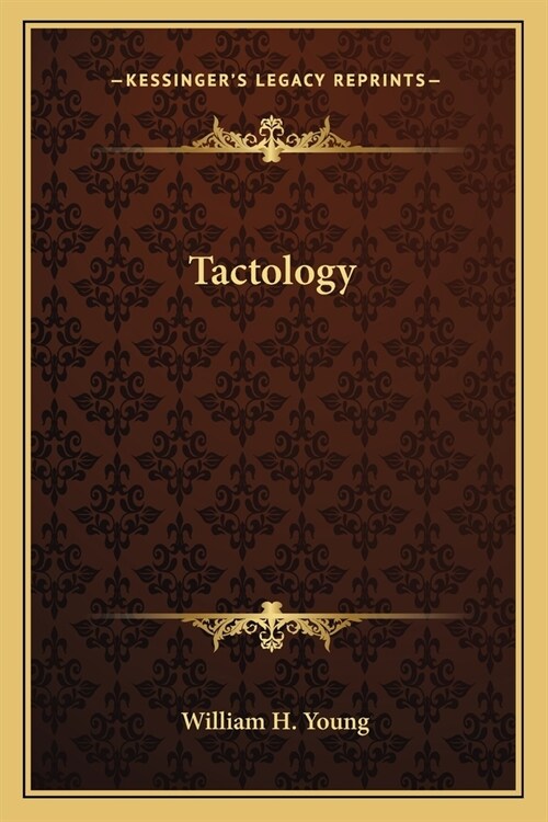 Tactology (Paperback)