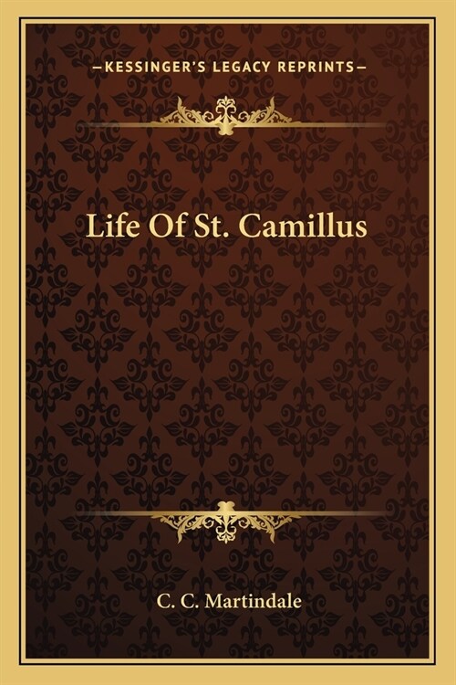 Life Of St. Camillus (Paperback)