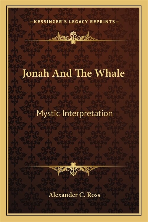 Jonah And The Whale: Mystic Interpretation (Paperback)