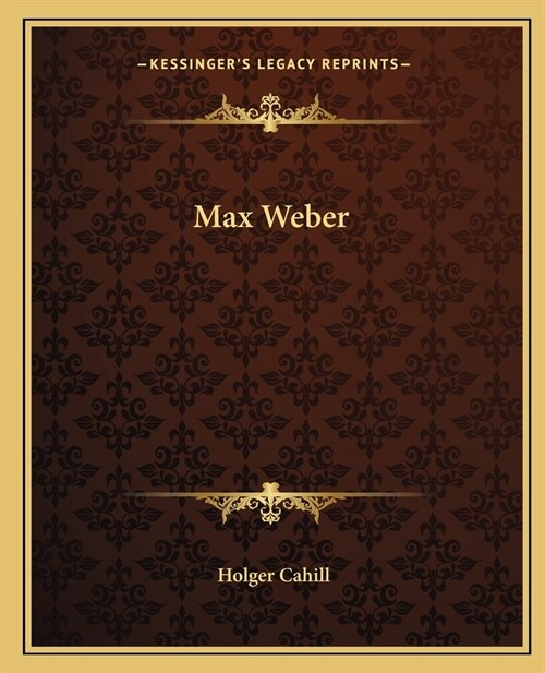 Max Weber (Paperback)