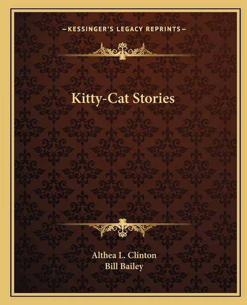 Kitty-Cat Stories (Paperback)