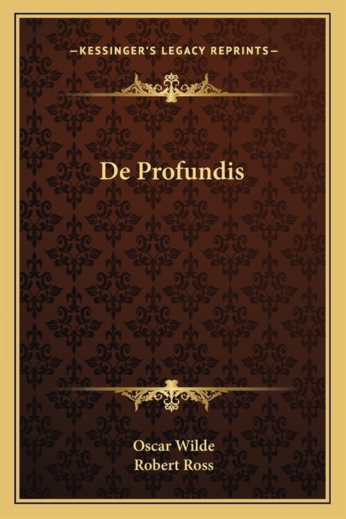 De Profundis (Paperback)