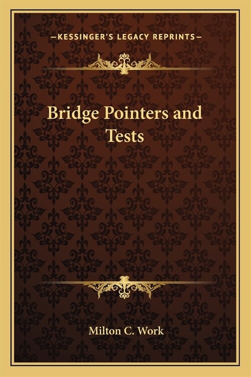 Bridge Pointers and Tests (Paperback)