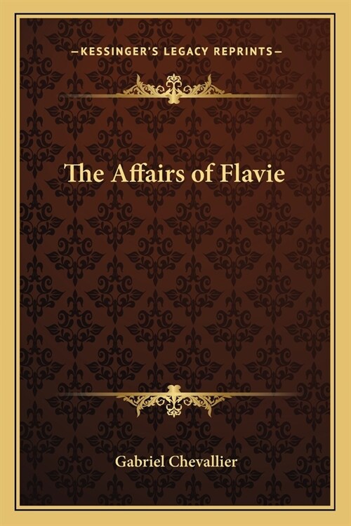 The Affairs of Flavie (Paperback)