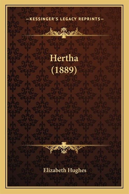 Hertha (1889) (Paperback)