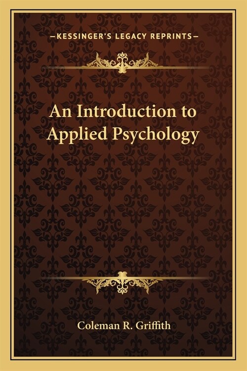 An Introduction to Applied Psychology (Paperback)