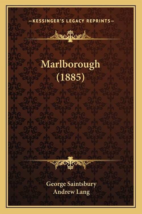 Marlborough (1885) (Paperback)