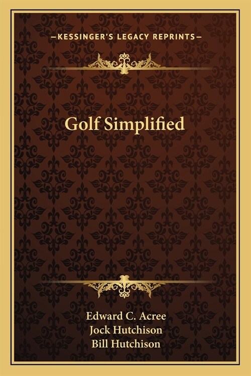 Golf Simplified (Paperback)