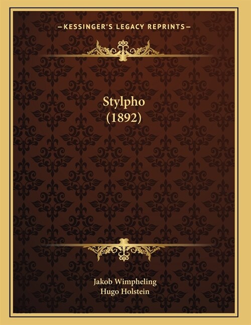 Stylpho (1892) (Paperback)