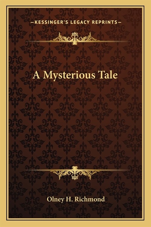 A Mysterious Tale (Paperback)