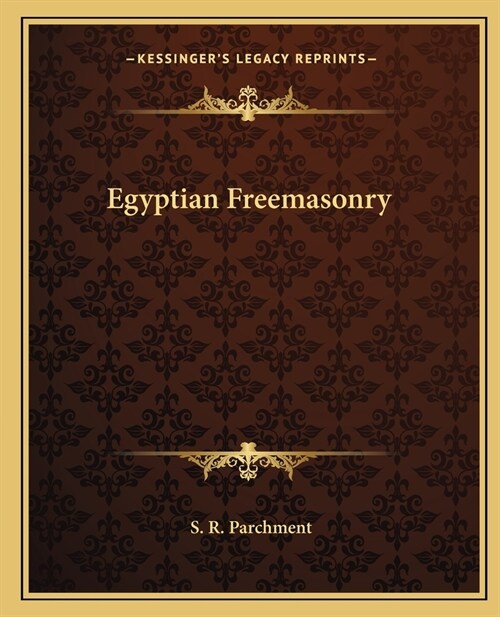 Egyptian Freemasonry (Paperback)