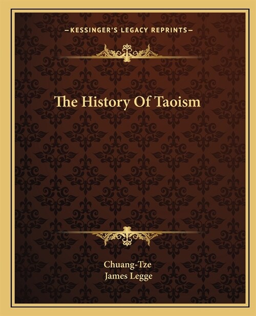 The History Of Taoism (Paperback)