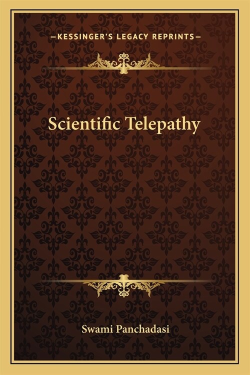 Scientific Telepathy (Paperback)