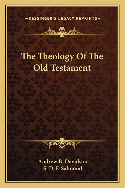 The Theology Of The Old Testament (Paperback)