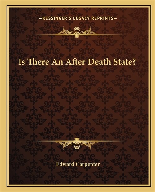 Is There An After Death State? (Paperback)