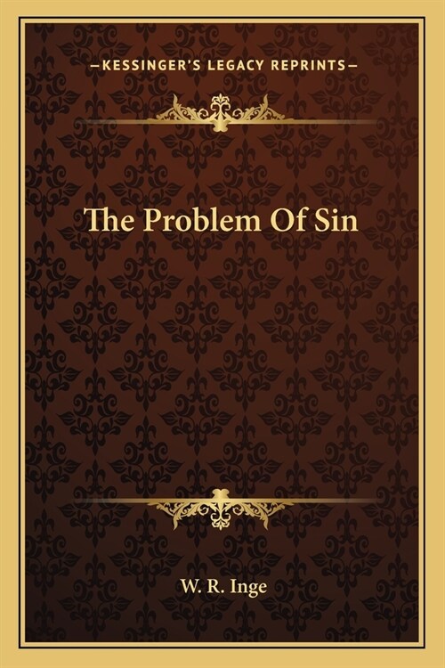 The Problem Of Sin (Paperback)