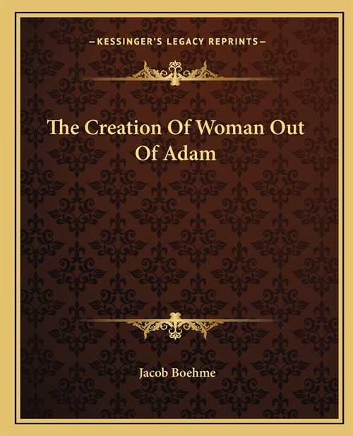 The Creation Of Woman Out Of Adam (Paperback)
