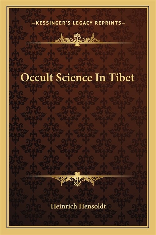 Occult Science In Tibet (Paperback)